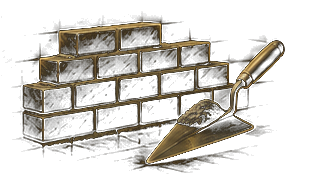 Ilustrácia murárskeho náradia